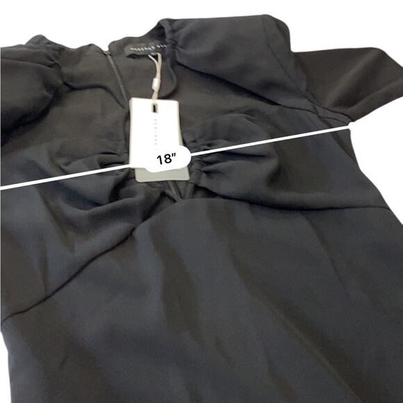 Endless Rose Crossover strap little Black mini dress Long Sleeve NEW Size small - Picture 10 of 13